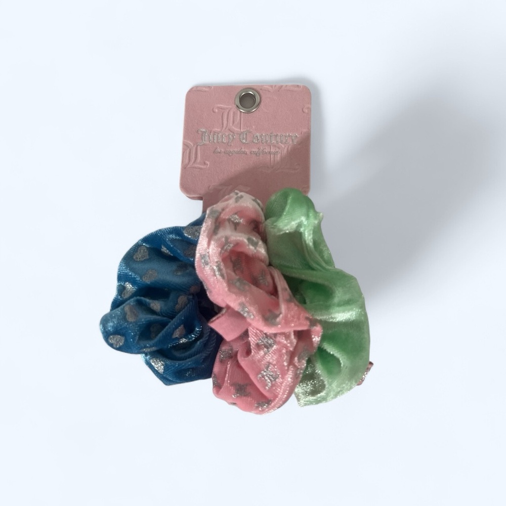 JUICY COUTURE SCRUNCHIES‎ GATHERED HAIR TIES